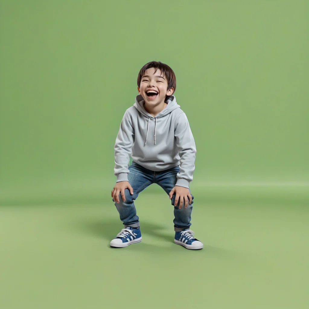 Clarence laughing